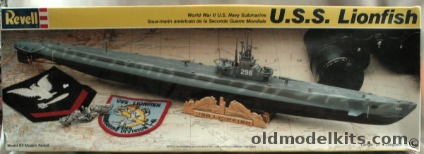 Revell 1/220 USS Lionfish SS298 Pacific Fleet Submarine, 5228 plastic model kit